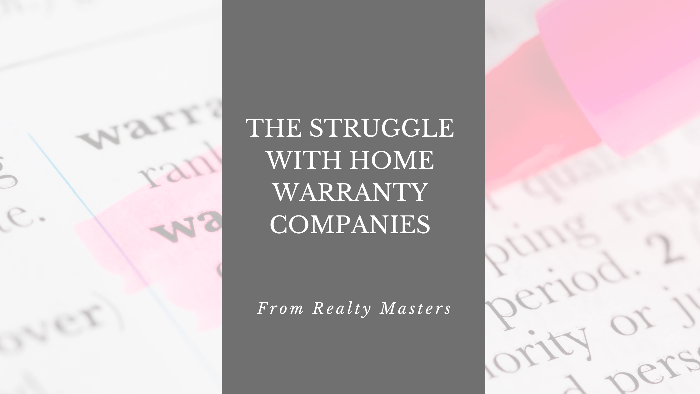 The Struggle with Home Warranty Companies and your Rental Home